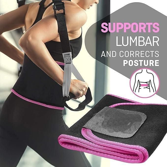 Adjustable Waist Trimmer Belt – Sweat Booster for Slimming & Back Support